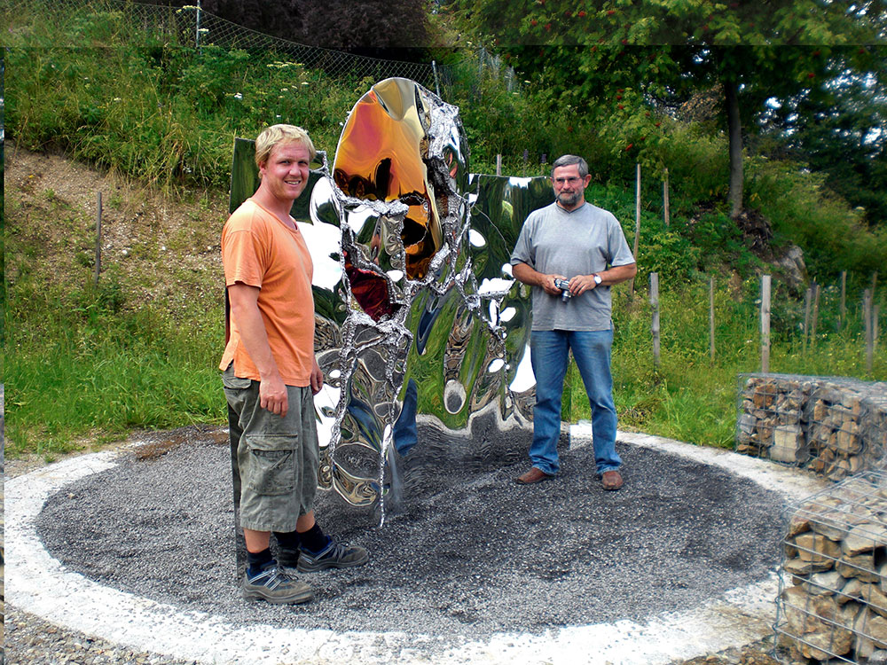 modern garden sculpture | welded metal art